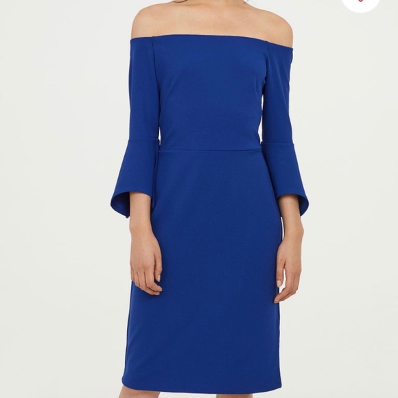 h&m off the shoulder dress